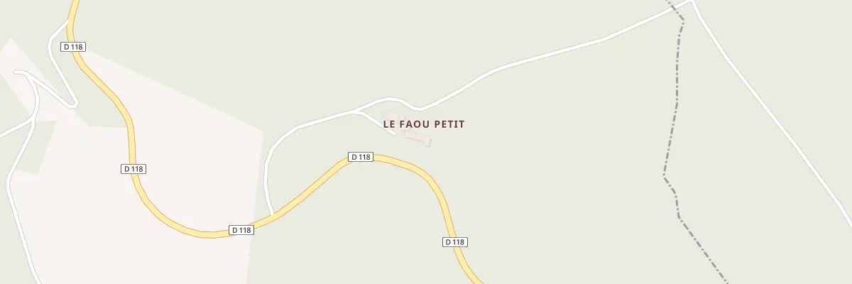 Plan du 122 Le Faou Petit à Caudebronde