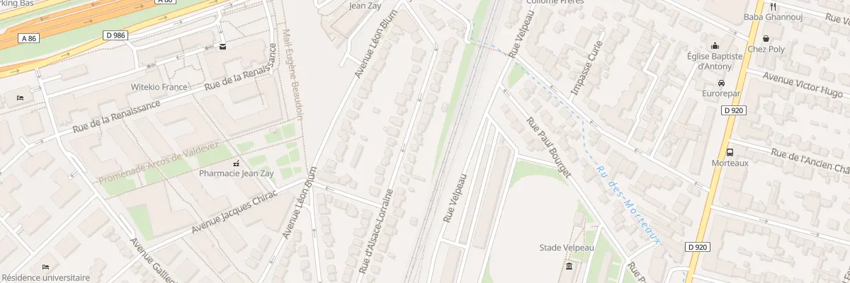 Plan du 44 Rue d’Alsace Lorraine à Antony