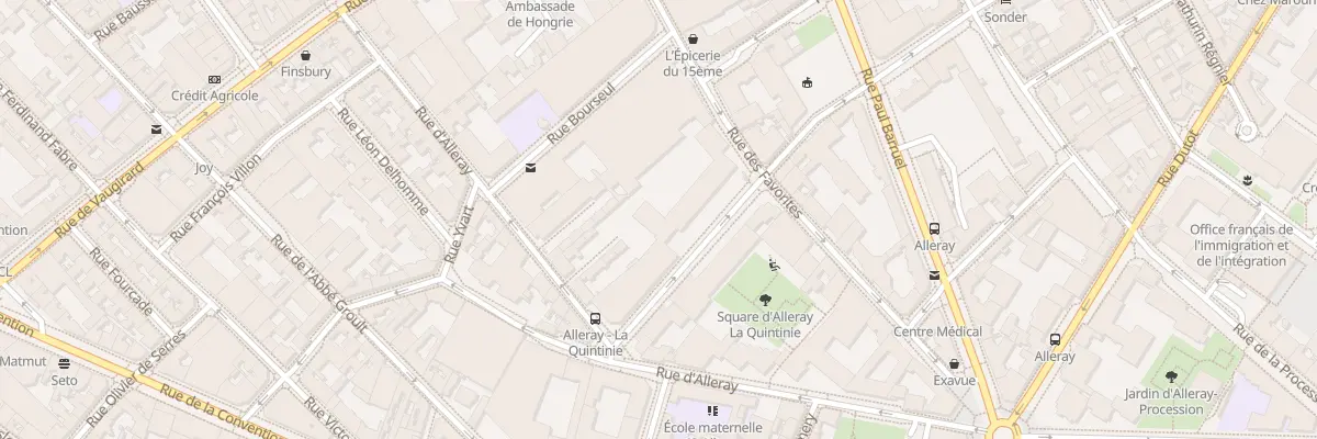 Plan du 36 Rue la Quintinie à Paris 15e Arrondissement