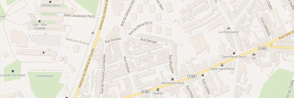 Plan du 39 Rue du Docteur Lenoël à Amiens
