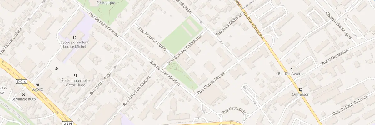Plan du 5 Rue Gustave Caillebotte à Épinay-sur-Seine