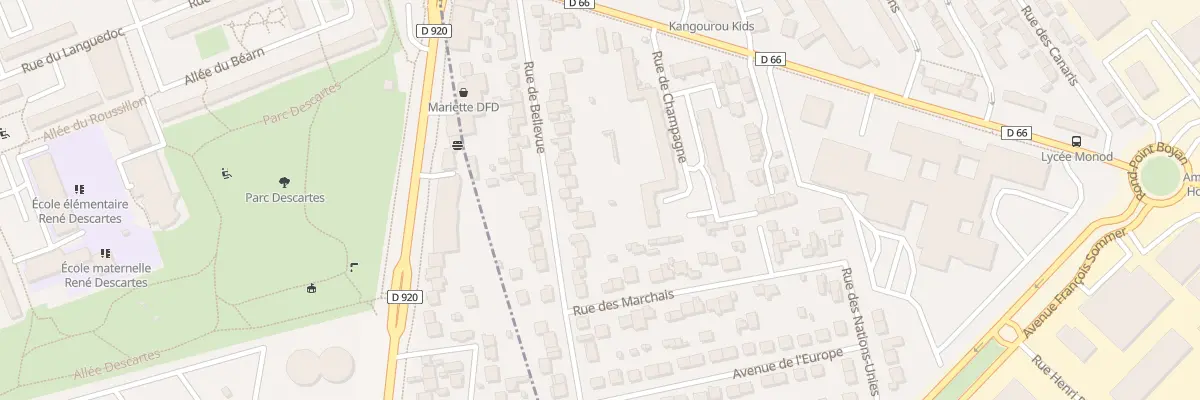 Plan du 33 Rue de Bellevue à Antony