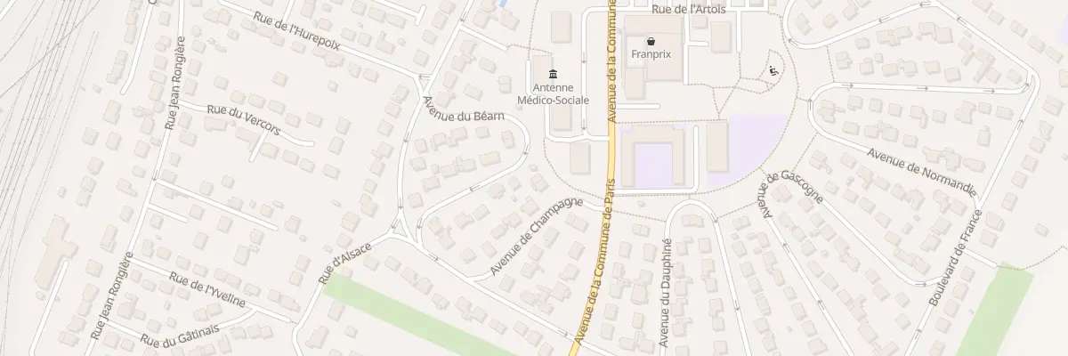 Plan du 7 Av du Bearn à Brétigny-sur-Orge