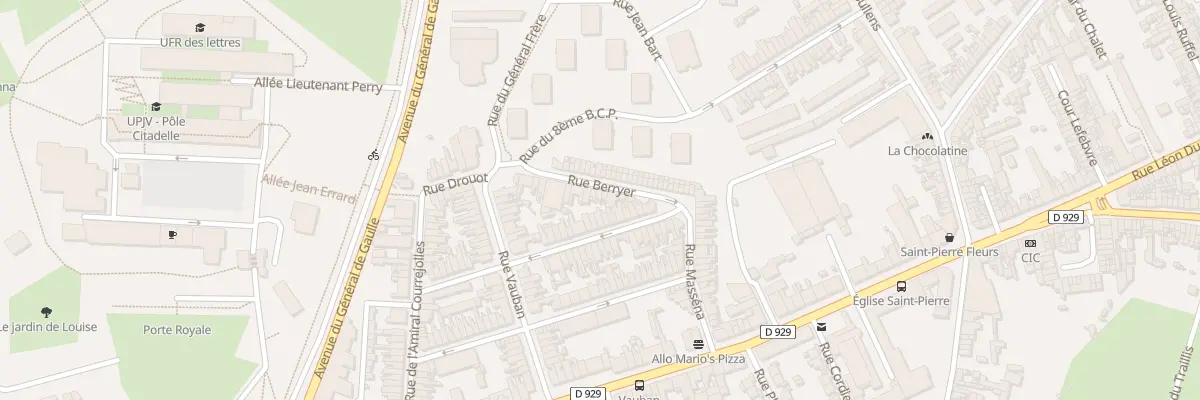 Plan du 15 Rue Berryer à Amiens