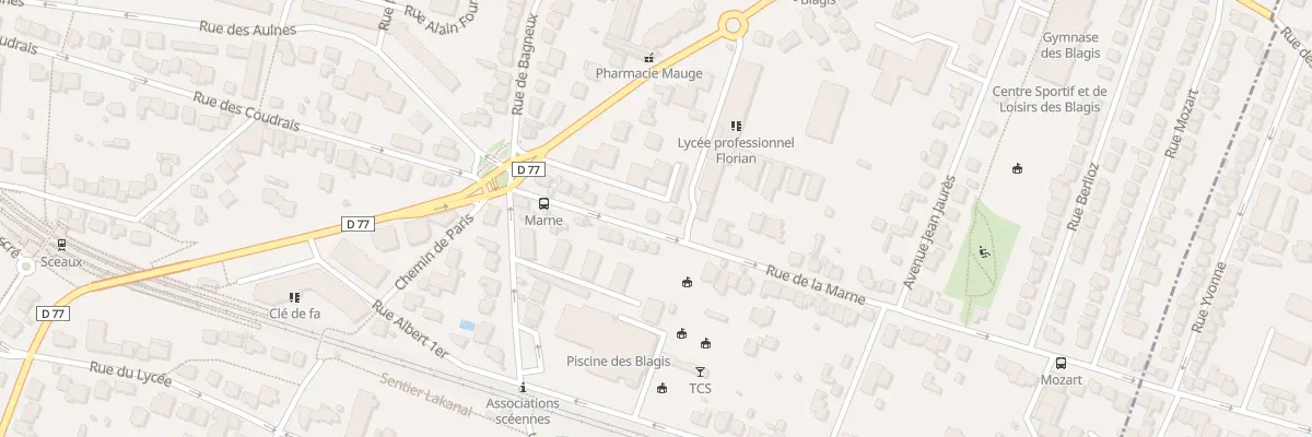 Plan du 7 Rue de la Marne à Sceaux