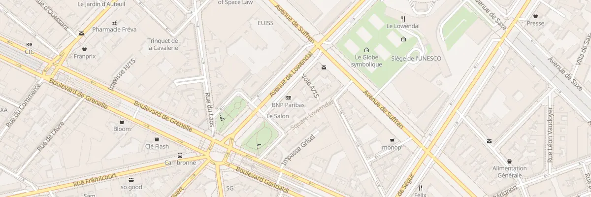 Plan du 33 Av de Lowendal à Paris 15e Arrondissement