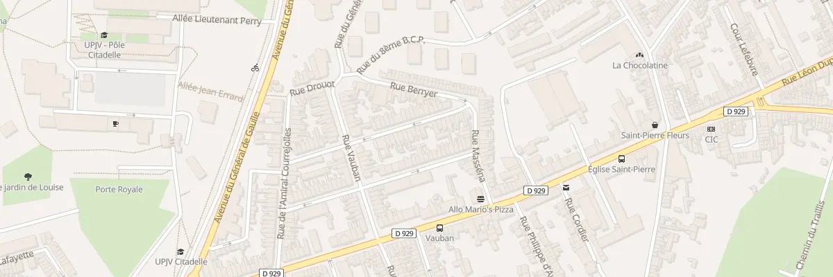 Plan du 30 Rue du Docteur Lenoël à Amiens