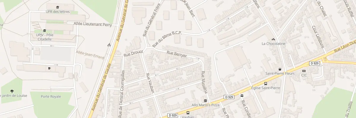 Plan du 13 Rue Berryer à Amiens