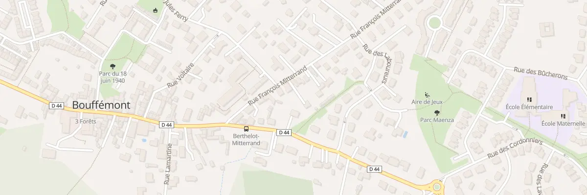 Plan du 8 Rue François Mitterrand à Bouffémont