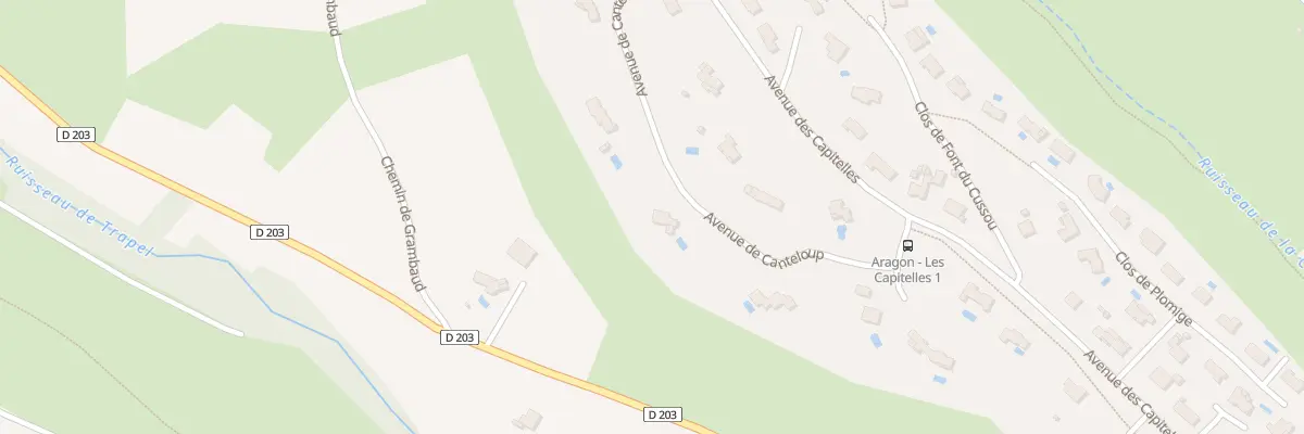 Plan du 5208 Av de Canteloup à Aragon