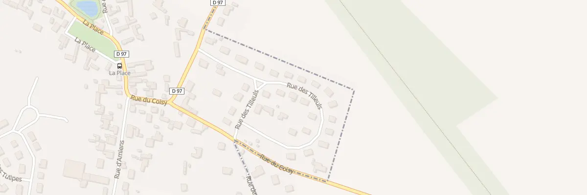Plan du 6 Rue des Tilleuls à Bertangles