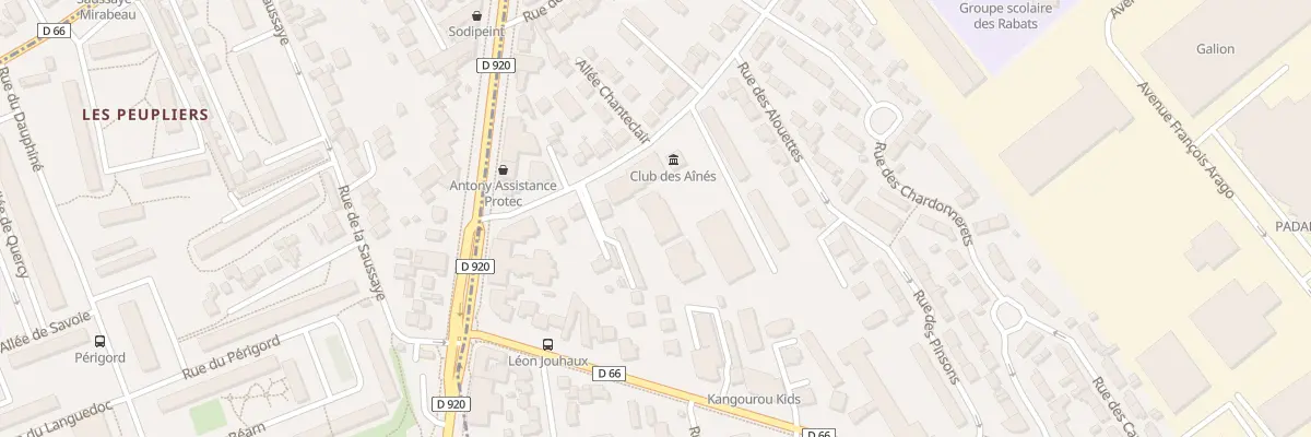 Plan du 195 Rue des Rabats à Antony