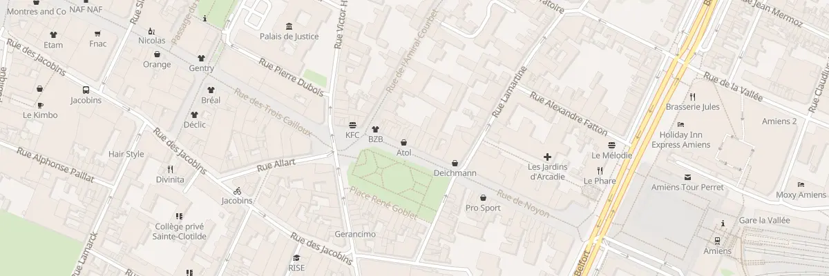 Plan du 33 Pl René Goblet à Amiens