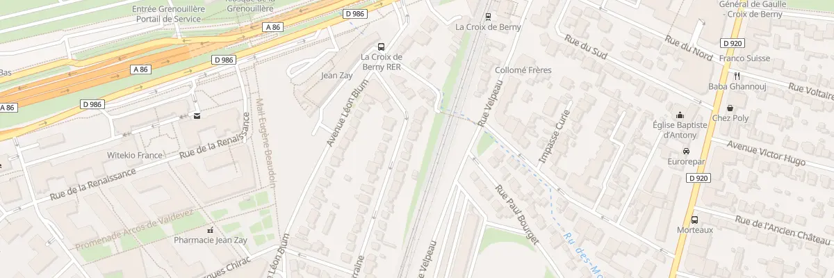 Plan du 58 Rue d’Alsace Lorraine à Antony