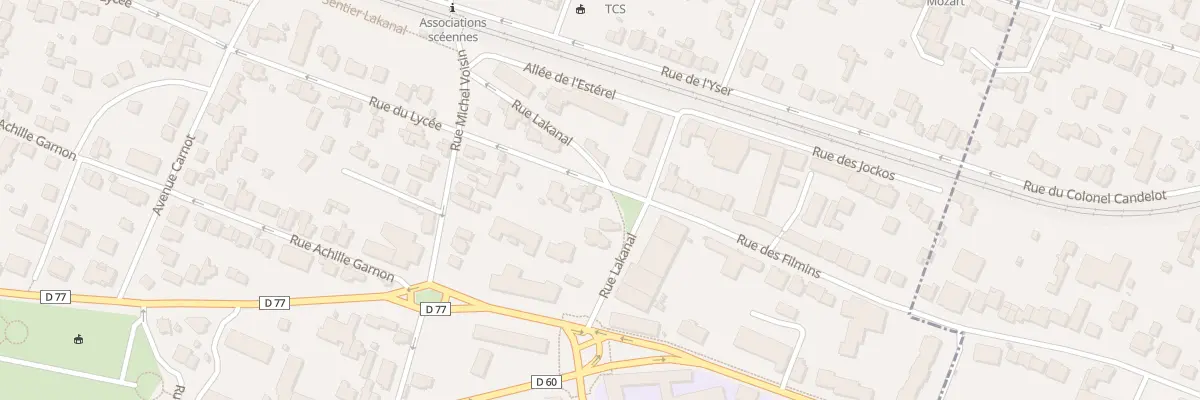 Plan du 1 Rue du Lycée à Sceaux