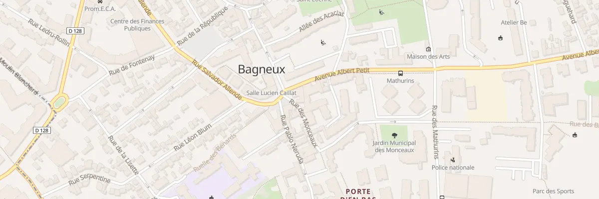Plan du 6 Pl du Treize Octobre à Bagneux