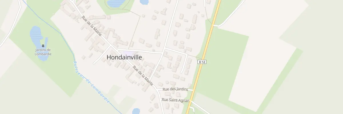 Plan du 158 Rue de la Ruelle à Hondainville