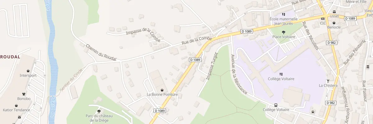 Plan du 6 Av Turgot à Ussel