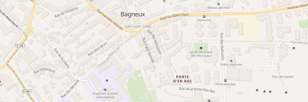 Plan du 5 Rue Pablo Néruda à Bagneux