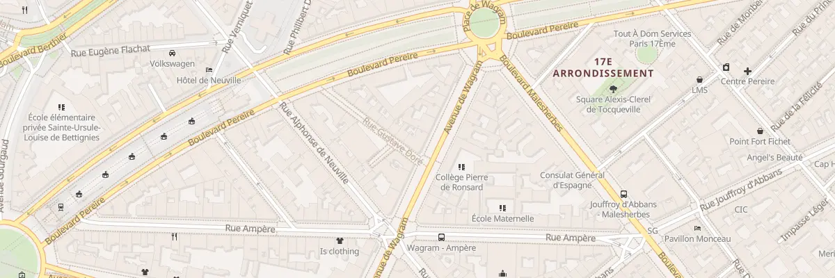 Plan du 157 Av de Wagram à Paris 17e Arrondissement