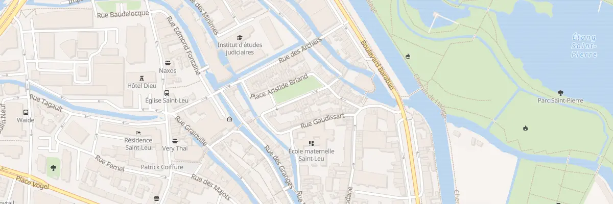 Plan du 36 Pl Aristide Briand à Amiens