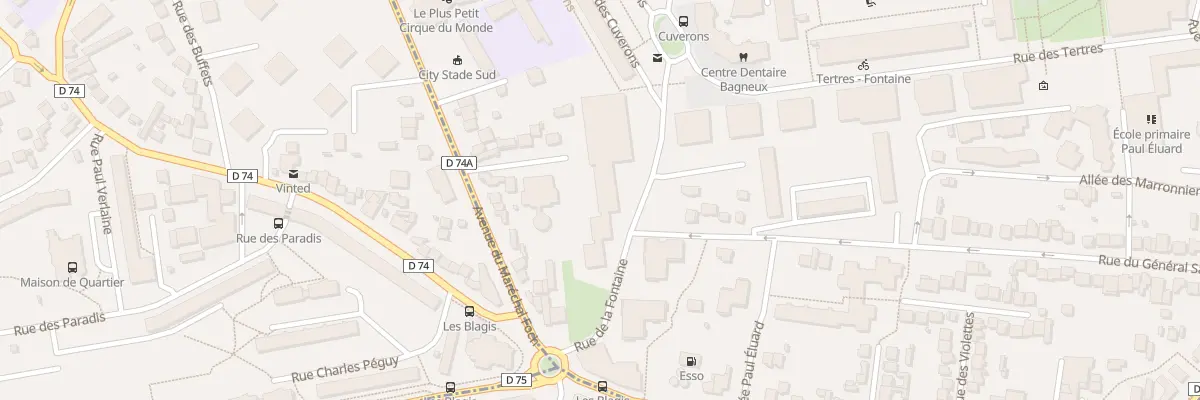 Plan du 60 Rue de la Fontaine à Bagneux