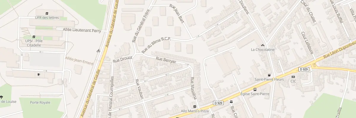 Plan du 22 Rue Berryer à Amiens