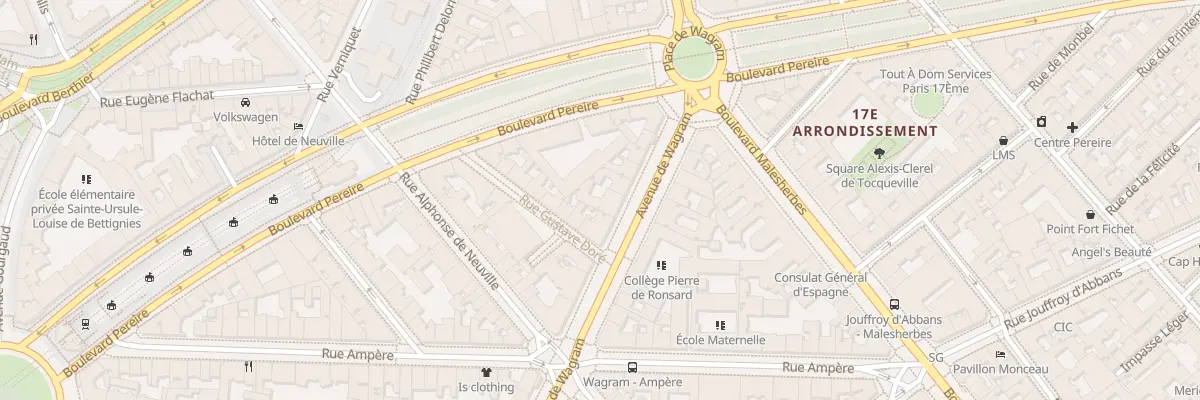 Plan du 159 Av de Wagram à Paris 17e Arrondissement