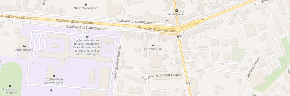 Plan du 306 Bd Saint-Quentin à Amiens