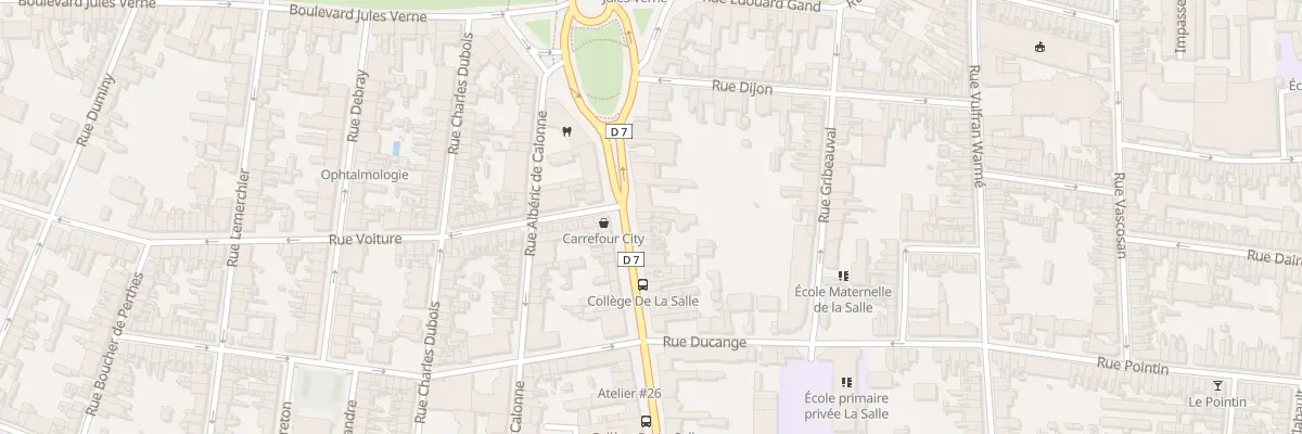 Plan du 7 Rue Saint-Fuscien à Amiens