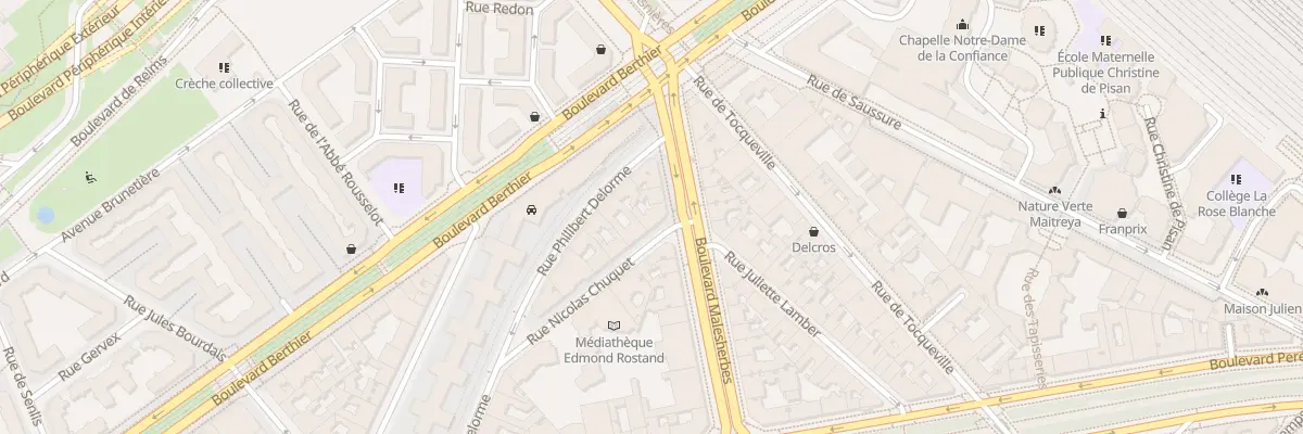 Plan du 201 Bd Malesherbes à Paris 17e Arrondissement