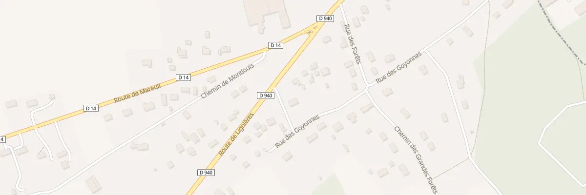 Plan du 38 Rue des Goyonnes à Venesmes