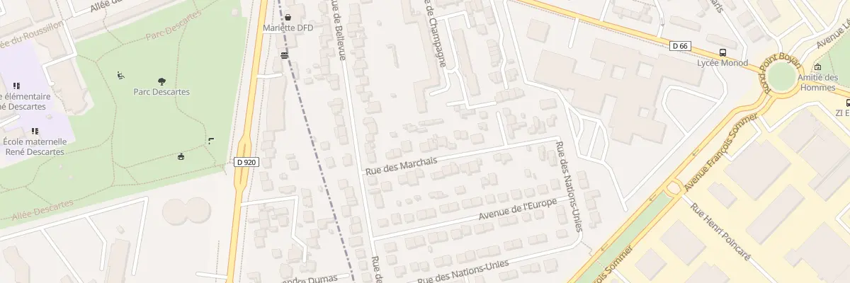 Plan du 13 Rue des Marchais à Antony