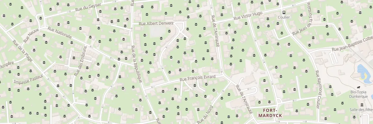 Plan du 12 Rue Francois Evrard Fm à Dunkerque