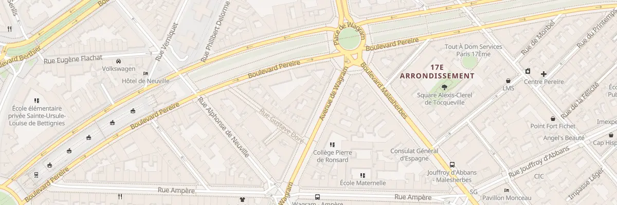 Plan du 165 Av de Wagram à Paris 17e Arrondissement