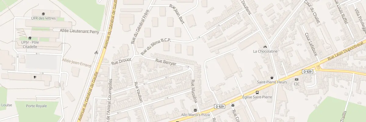 Plan du 16 Rue Berryer à Amiens