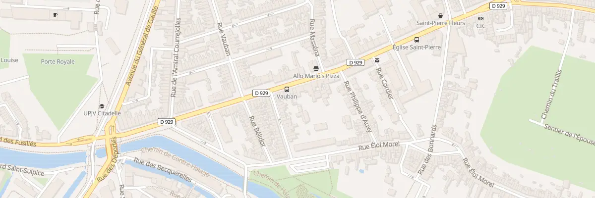 Plan du 62 Chs Saint-Pierre à Amiens