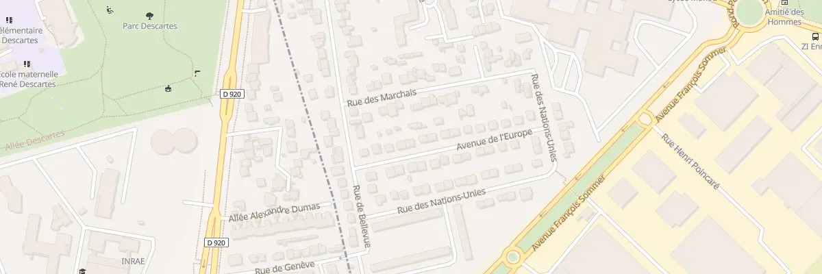 Plan du 9 Av de l’Europe à Antony