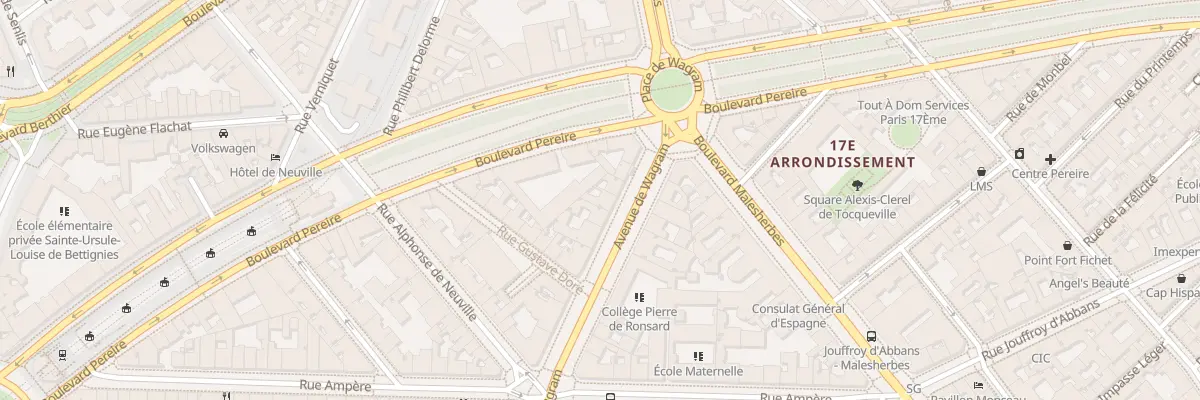 Plan du 167 Av de Wagram à Paris 17e Arrondissement