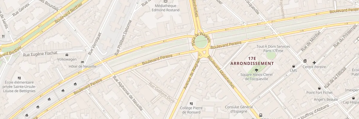 Plan du 69 Bd Pereire à Paris 17e Arrondissement