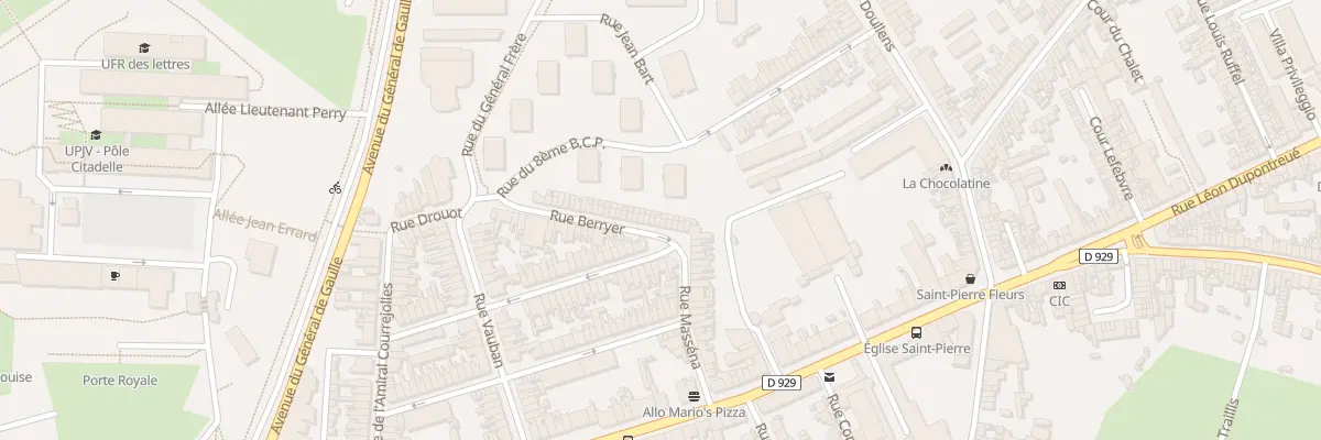 Plan du 12 Rue Berryer à Amiens