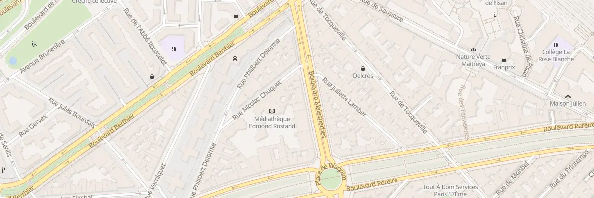 Plan du 195 Bd Malesherbes à Paris 17e Arrondissement