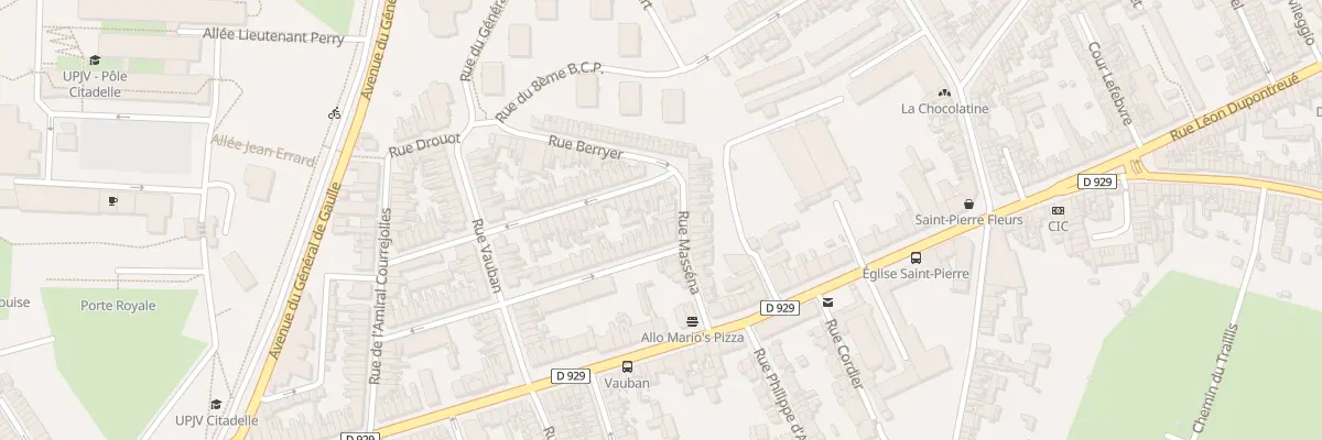 Plan du 21 Rue Masséna à Amiens