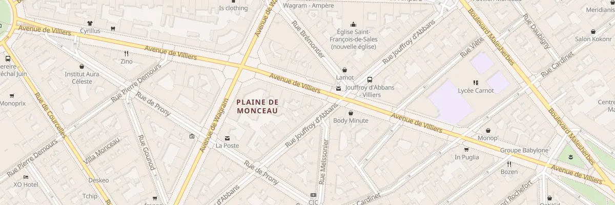 Plan du 75 Av de Villiers à Paris 17e Arrondissement