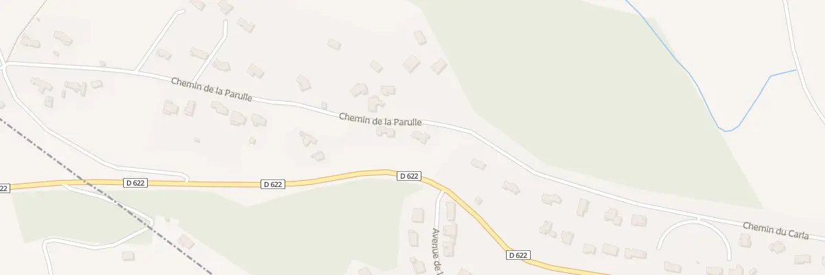 Plan du 44 Che de La Parulle à Burlats