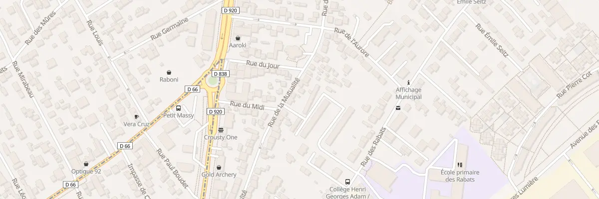 Plan du 93 Rue de la Mutualité à Antony