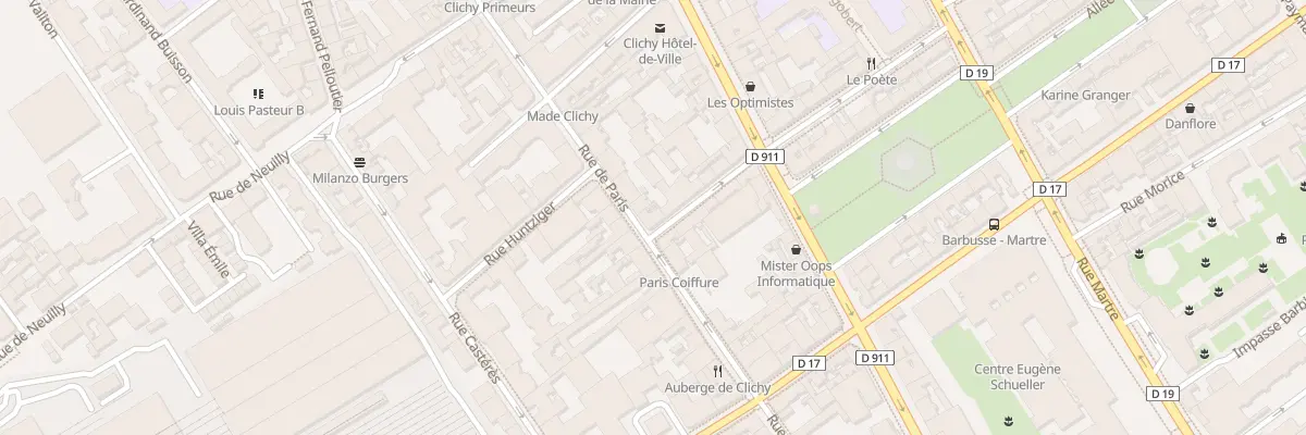 Plan du 1 Rue Victor Méric à Clichy