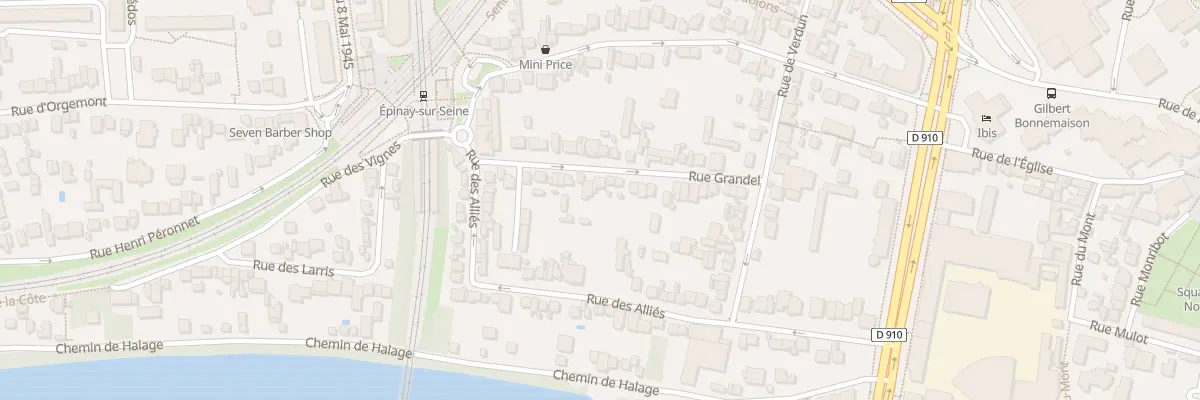 Plan du 29 Rue Grandel à Épinay-sur-Seine