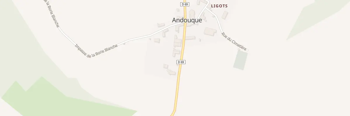 Plan du 5013 Ligots à Andouque