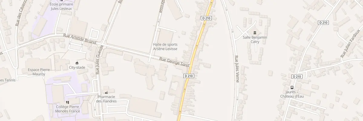 Plan du 17 Rue Paul Vaillant Couturier à Arques